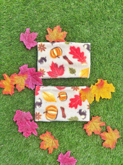 Handmade Autumn Polar Fleece Dog Snood – Personalised Option