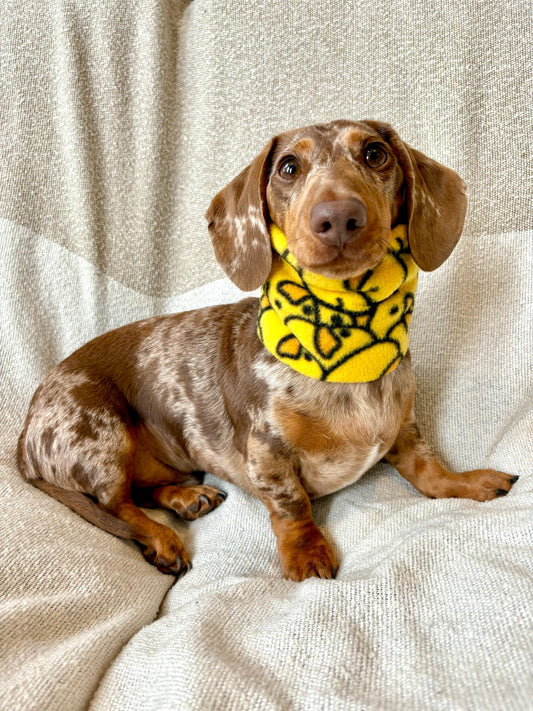 Handmade Duck Polar Fleece Dog Snood – Personalised Option